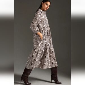 Anthropologie Maeve Bettina Tiered Maxi Dress Size X- Small NWOT